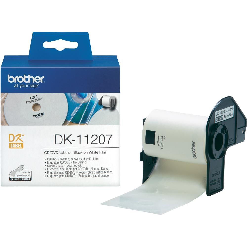 Nhãn Brother DK11207, CD/DVD Label for QL, 58mm x 58mm