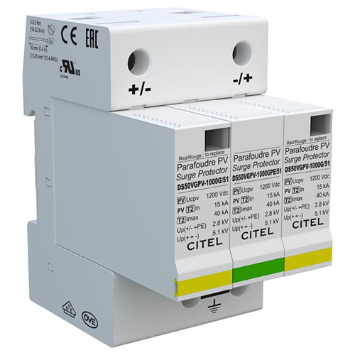 Chống sét 1000Vdc, Type 2, 40kA CITEL DS50VGPV-1000G/51