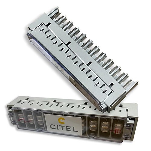 Thiết bị bảo vệ 10 line điện thoại, khả năng cắt sét 10kA CITEL LSA10GT-230