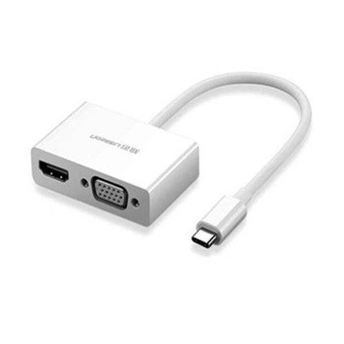 Cáp chuyển Ugreen 30843 USB-C Type C sang HDMI và VGA