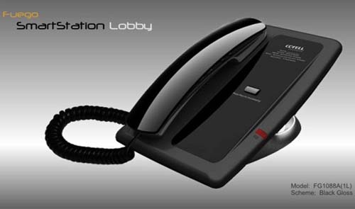 Điện thoại bàn Cotell Fuego SmartStation Premium  FG1088A(1L) Black Gloss