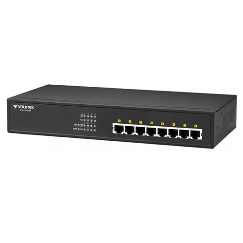 Switch 8-Port Gigabit PoE unmanaged switch VolkTek NSH-1408P