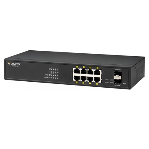 Switch 8 Port Gigabit PoE L2 Managed Switch VolkTek NSH-2410P