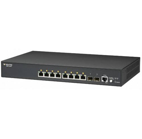 Switch 8-Port Gigabit PoE+2 SFP Full Layer 2 Managed Switch VolkTek NSH-3410P