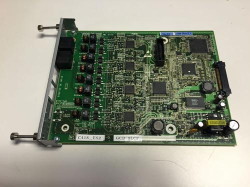 Card 8 Port Analog Extension Line (SLT) Blade w/ MW and Caller ID