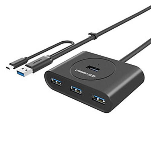 Bộ chia USB 3.0 4 cổng tích hợp OTG Ugreen UG-20292