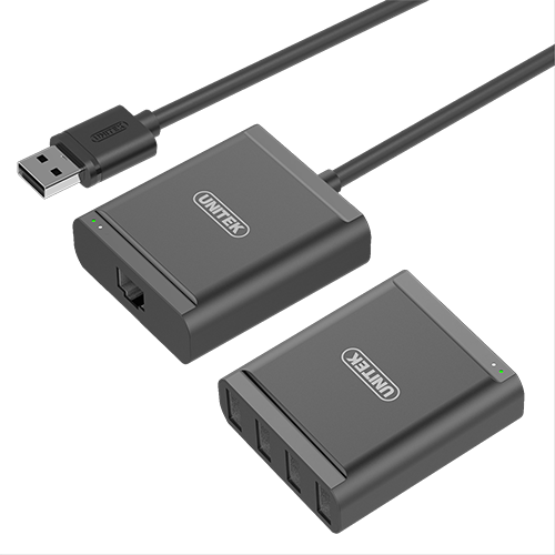 BỘ KHUẾCH ĐẠI USB 60 MÉT, HUB 4 CỔNG QUA CÁP MẠNG UNITEK Y-2516 Unitek Y-2516